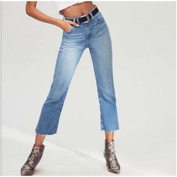 BDG Urban Outfitters High Rise Crop Kick Jeans Size 28 - Picture 1 of 6